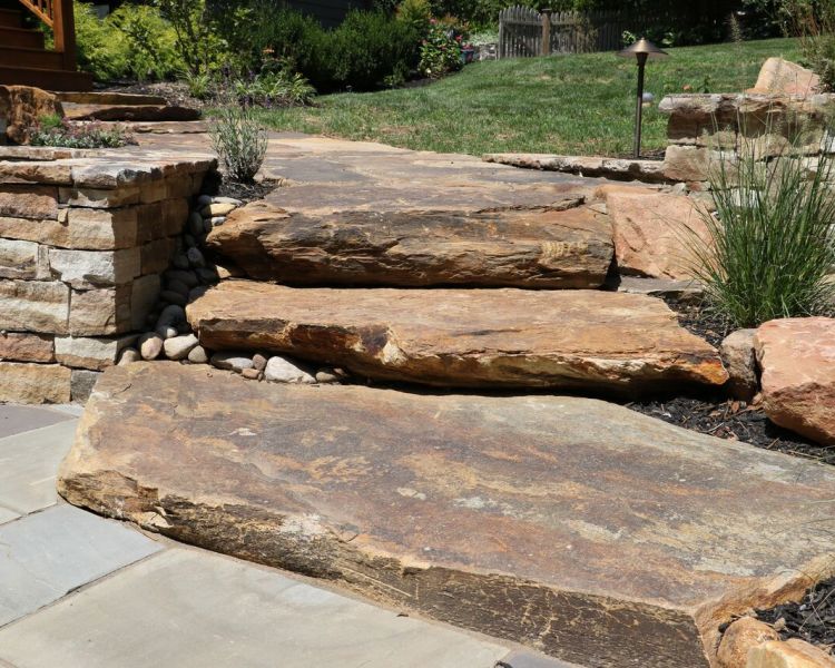 Steps: Natural Stone Slab Steps
