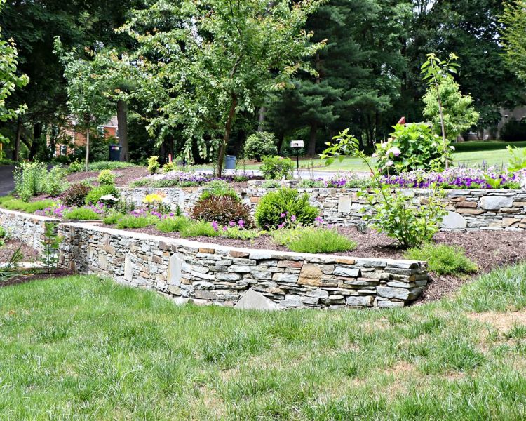 Walls Retaining Grey Colonial