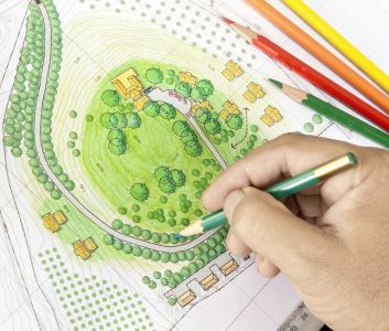 color drawing |landscape design and build process |Burkholder Landscaping