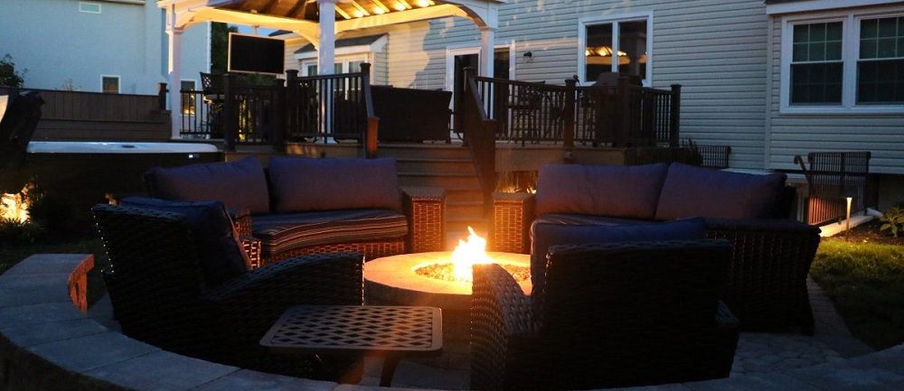 Firepits and Fireplaces -Pavilion-Fire-Pit-Patio-Burkholder