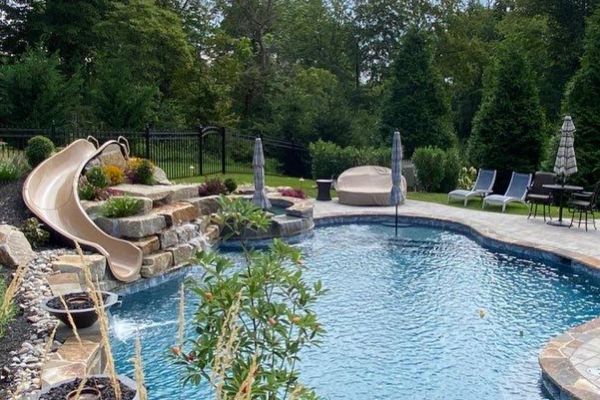 Pool and Patio Retreat - New Projects by Burkholder Landscape