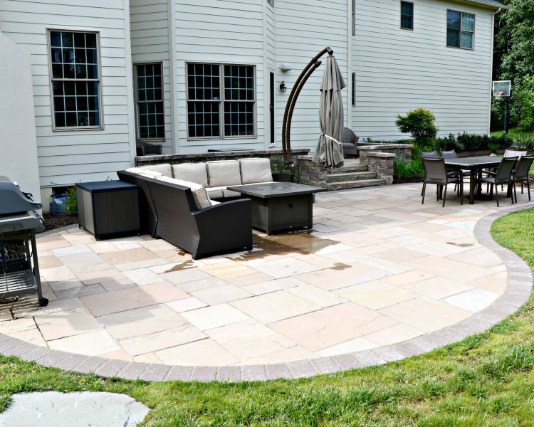 Patios Brown Flagstone with Hera Boarder