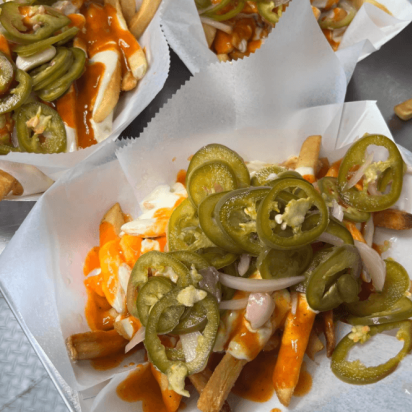 sandwich from Philly Hots - See them at the Burkholder Holiday Market