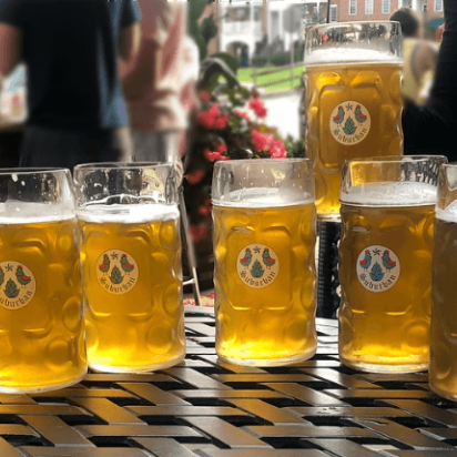 Beers from Suburban Beer Garden - See them at the Burkholder Holiday Market