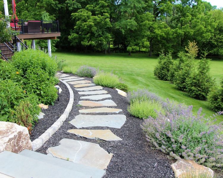 Full Color Irrregular Flagstone | Walkways | Burkholder Landscape