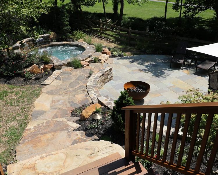 Natural Stone Walkway