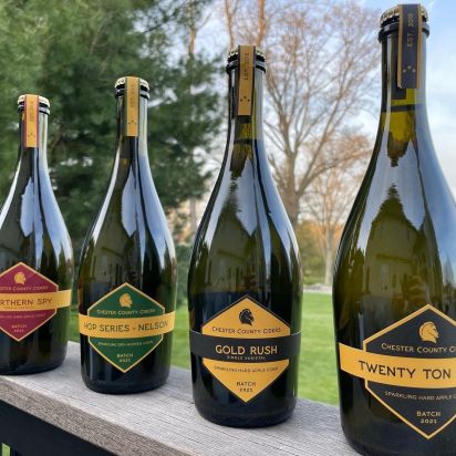 bottles of cider | Chester County Ciders  at Burkholder Holiday Market