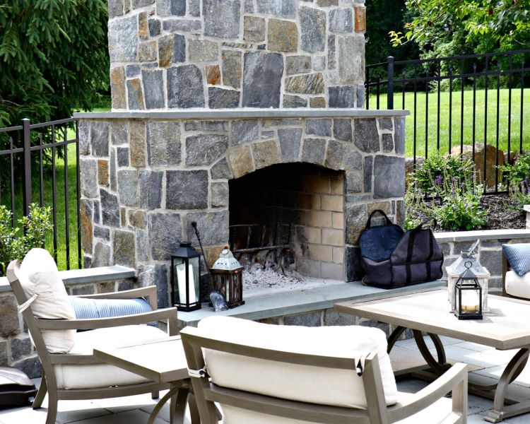 Fireplace Mica Stone Details