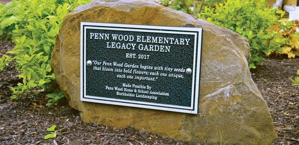 banner2 Penn Wood Elementary School Legacy Garden Dedication 5-17-18 - Dedication plaque