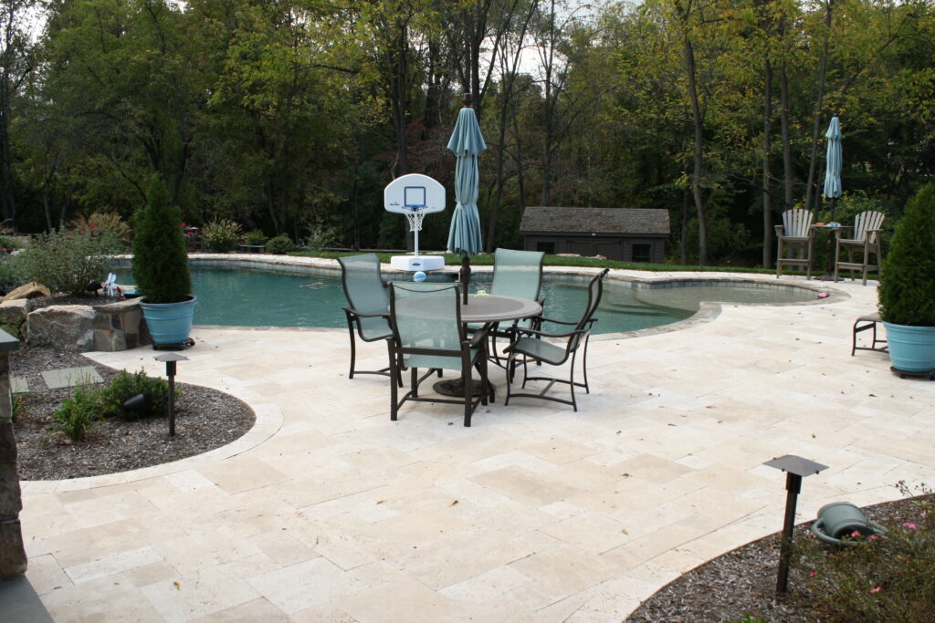 TravertinePatio Burkholder Landscape