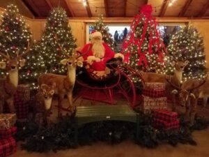 Burkholder Christmas Santa and Reindeer