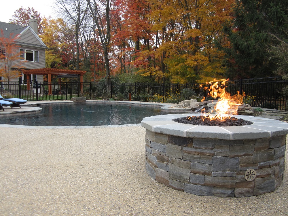 Natural Gas Stone Fire Pit | TcWorks.Org