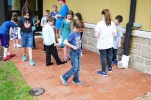 Penn Wood Elementary School Legacy Garden Dedication 5-17-18 - ramp access way into the courtyard garden