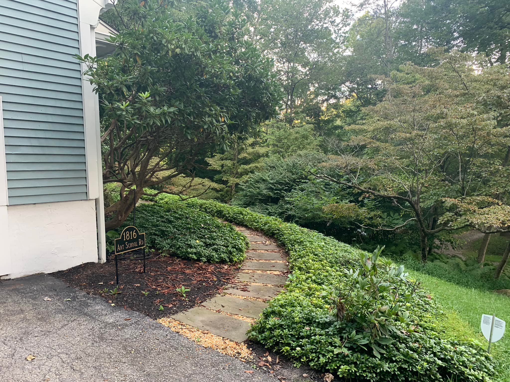 Side of house walkway | Walkways Impact Curb Appeal | Burkholder Landscape