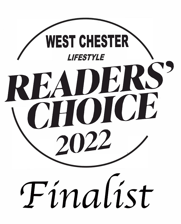 West Chester Lifestyle Readers Choice Finalist recognition badge | Burkholder Landscape