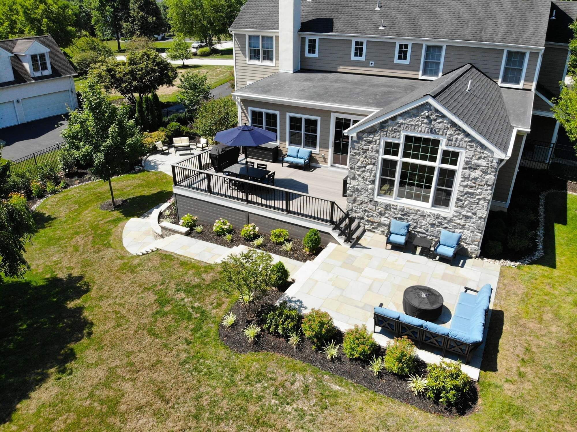 Landscape design project AFTER completion - investing in landscape design - Burkholder Landscape