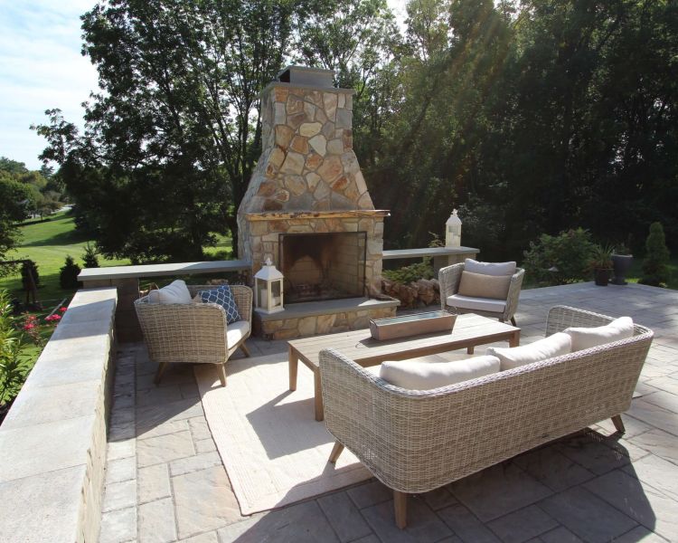 fireplaces wing walls wood storage