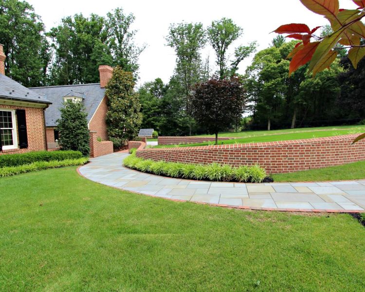Walkway Flagstone and Brick 2