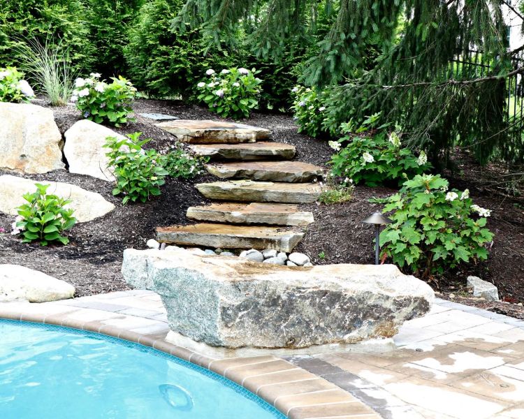 Pools and Spas Diving Rock