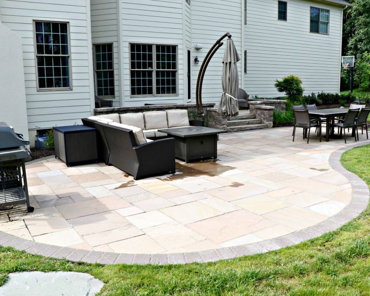 Patios Brown Flagstone with Hera Boarder